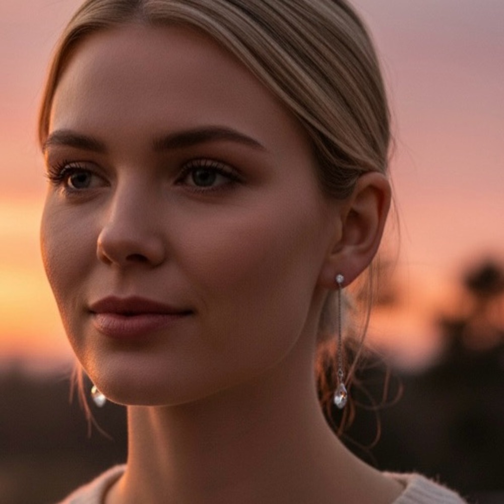 Swarovski Crystal Convertible Teardrop Earrings